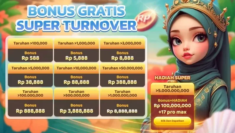 BONUS GRATIS SUPER TURNOVER